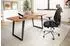 Wohnling Schreibtisch 160x80cm Akazie Massivholz Baumkante U-Beine schwarz (WL7.278)
