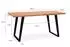 Wohnling Schreibtisch 160x80cm Akazie Massivholz Baumkante U-Beine schwarz (WL7.278)