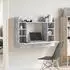 vidaXL Wand-Schreibtisch betongrau 105x48x75cm Holzwerkstoff (847971)
