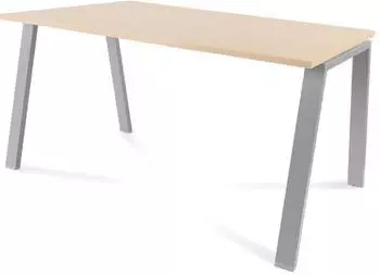 Rocada Blanca Schreibtisch 140x80x73cm, Melamin buche, Gestell grau (2001MID01)