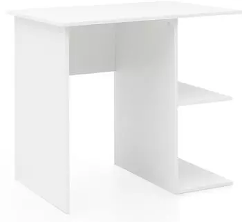 Wohnling Holger Schreibtisch mit Ablage, wei&szlig;, 82x60cm (WL5.757)