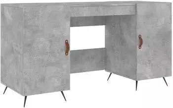 vidaXL Schreibtisch betongrau 140x50x75cm Holzwerkstoff (829520)