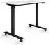 eSmart Germany ETX-121BW Steh-Sitz-Schreibtisch elektrisch höhenverstellbar 120x60cm weiß, auf Rollen (175863201)