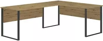 Mid.you Amanda Eckschreibtisch 170x77x73cm, Artisan Eiche/schwarz (56011548-0)