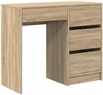 vidaXL Schreibtisch Sonoma-Eiche 90x37,5x75cm Holzwerkstoff (869492)