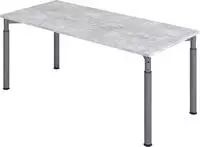 Hammerbacher Schreibtisch 180x80cm Beton/Graphit