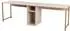 Hanah Home Twin Schreibtisch Travertin-Optik, gold, 240x60x74cm (241NRD1107)