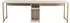 Hanah Home Twin Schreibtisch Travertin-Optik, gold, 240x60x74cm (241NRD1107)