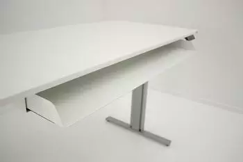 Kerkmann Move 3 Sitz-/Stehtisch elektrisch h&ouml;henverstellbar 180x80cm wei&szlig;/silber (10233010)