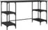vidaXL Schreibtisch schwarz 140x50x75cm Metall und Holzwerkstoff (845326)