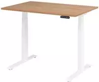 Hammerbacher-Sitz-Steh-Schreibtisch el.120x80cm Nussb/Wei&szlig;-VXDKB12/N/W
