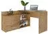 CdF Dany Eckschreibtisch mit 3 Schubladen, 120x50x76cm, Artisan Eiche