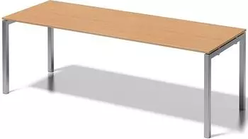 Bisley Cito Schreibtisch 220x80x74cm, Buche, Gestell silber (DUF2208BC355)