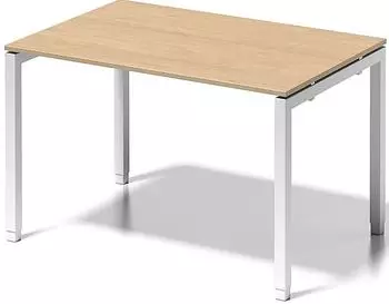 Bisley Cito Schreibtisch h&ouml;henverstellbar 120x80cm, Ahorn/verkehrswei&szlig; (DUH1208MP396)