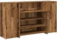 vidaXL Empfangstheke Altholz-Optik 180x50x103,5 cm Holzwerkstoff