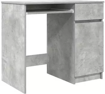 vidaXL Schreibtisch Betongrau 86x49x76cm Holzwerkstoff (861826)