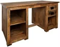 Schreibtisch Mango 140x80x76 Natur Lackiert Railway 161