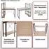 MCW Schreibtisch mit Regal MCW-K81, 100x60cm, Metall/MDF, braun (MCW-K81)
