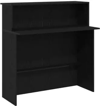vidaXL Empfangstheke schwarz 100x50x103,5cm Holzwerkstoff (859025)