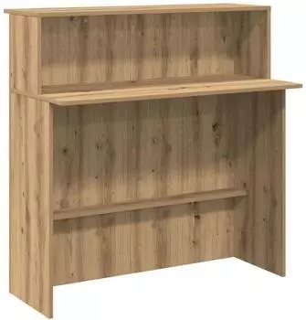 vidaXL Empfangstheke Handwerkseiche 100x50x103,5cm Holzwerkstoff (859032)