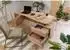 Massivmoebel24 Pure Acacia Schreibtisch Akazienholz, natur lackiert, 170x70x76cm (09-360-886-7050)