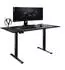 Lookway Space Gaming Schreibtisch höhenverstellbar, Metallbeine, schwarz (800001220451)