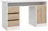 ebuy24 Function Plus Schreibtisch 1 Ablage, 1 Tür, 3 Schubladen, weiß/Eiche (07-70491P49hl)