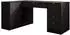 Mirjan24 Tireno Eckschreibtisch 5 Schubladen, schwarz, 158x76x98cm