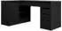 Mirjan24 Eckschreibtisch Ada, 5 Schubladen, schwarz, 158x76x98cm