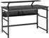 Mondeer Schreibtisch mit Monitorständer und 2 Ablagen, 120x60x90cm, schwarz (FSDK16BK-G1L)