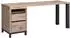 Massivmoebel24 Villanders Schreibtisch Wildeiche 180x55x76cm bianco geölt (48-360-200-1041)
