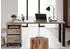 Massivmoebel24 Villanders Schreibtisch Wildeiche 180x55x76cm bianco geölt (48-360-200-1041)
