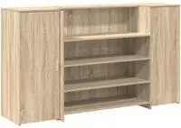 vidaXL Empfangstheke Sonoma-Eiche 180x50x103,5 cm Holzwerkstoff