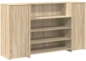 vidaXL Empfangstresen Sonoma-Eiche 180x50x103,5cm Holzwerkstoff