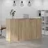 vidaXL Empfangstresen Sonoma-Eiche 180x50x103,5cm Holzwerkstoff