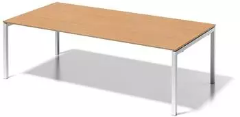 Bisley Cito Chefarbeitsplatz/Konferenztisch 240x120x74cm, buche/verkehrsweiß (DUF2412BC396)