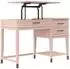 CosmoLiving by Cosmopolitan Westerleigh Schreibtisch rosa, 2 Schubladen, 115x49x77cm