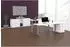 Geramöbel Elektro Flex Sitz-Steh-Schreibtisch 180x80cm, elektrisch höhenverstellbar, weiß/silber (S-08F1808-WS)