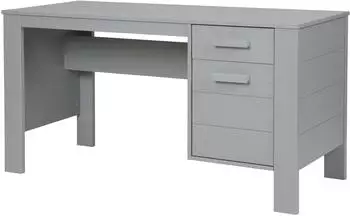 Woood Dennis Schreibtisch Kiefernholz, betongrau, 141x59cm