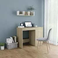 Schreibtisch Sonoma-eiche 100x50x76 Cm Holzwerkstoff Vidaxl