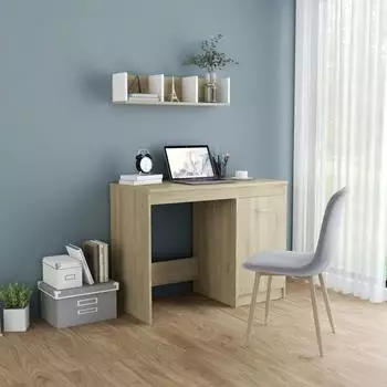 vidaXL Schreibtisch Sonoma-Eiche 100x50x76cm Holzwerkstoff (801799)