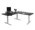 Mendler HWC-D40 Eck-Schreibtisch elektrisch höhenverstellbar 178x178cm, schwarz/grau (HWC-D40)