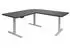 Mendler HWC-D40 Eck-Schreibtisch elektrisch höhenverstellbar 178x178cm, schwarz/grau (HWC-D40)