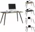 VCM Salia Schreibtisch 138x50cm, anthrazit (920619)