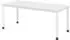 bümö Schreibtisch Serie-H höhenverstellbar 180x80cm, weiß/weiß (BU-HS-19-W-W)