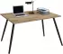 VCM Salia Schreibtisch skandinavischer Retro-Look 160x80cm, honig-eiche