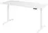 bümö Lite elektrisch höhenverstellbarer Schreibtisch 180x80cm, weiß/silber (BU-LXK65-19-W-W)