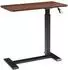 en.casa Klirg Laptoptisch höhenverstellbar, rollbar, 68x36x66-92cm, Walnussoptik/schwarz