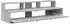 vidaXL Studiotisch betongrau 110x42,5x36cm Holzwerkstoff