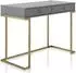 Dorel Home Camila Schreibtisch 2 Schubladen, graphitgrau